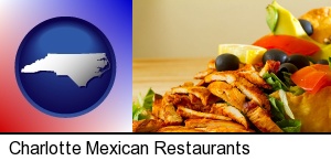 Charlotte, North Carolina - a Mexican restaurant salad