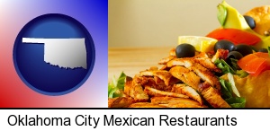 a Mexican restaurant salad in Oklahoma City, OK