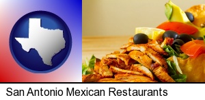 San Antonio, Texas - a Mexican restaurant salad